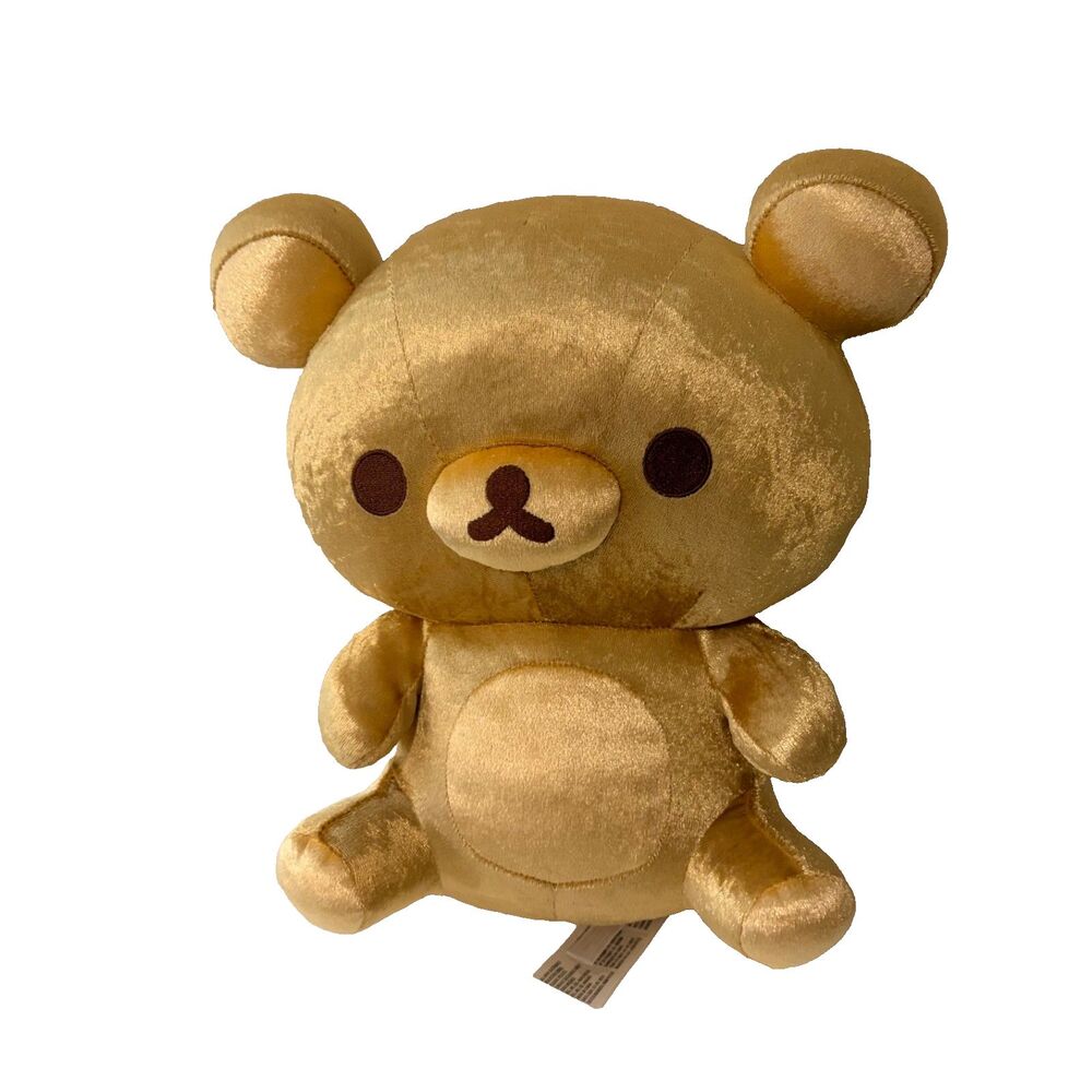 San-X Rilakkuma 20th Anniversary Plush Gold 11" Stuffed Toy